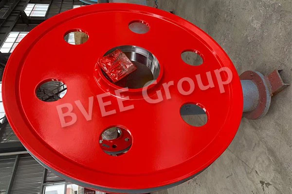 Hot rolling crane sheave