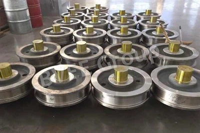 Montaż kół suwnic łańcuchowych