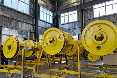 Koło części zamiennych dźwigu portowego